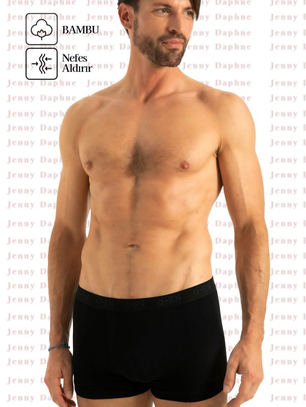 Terleme Yapmayan 3 Adet Erkek Bambu Boxer - Görsel 4