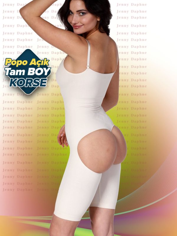 Kalça Şekillendirici Toparlayıcı Tam Boy Popo Açık Korse ANGEL 5110