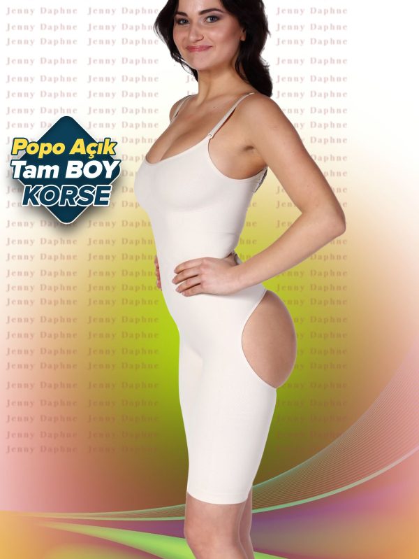 Kalça Şekillendirici Toparlayıcı Tam Boy Popo Açık Korse ANGEL 5110 - Görsel 2