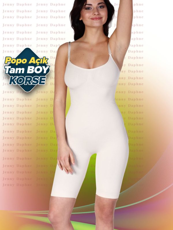 Kalça Şekillendirici Toparlayıcı Tam Boy Popo Açık Korse ANGEL 5110 - Görsel 3
