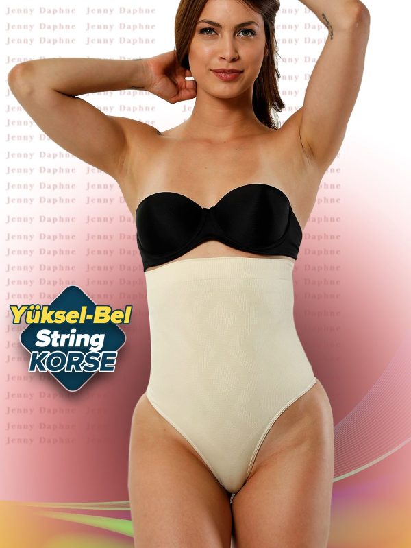 Kadın Bel Toparlayan Yüksek Bel String Korse ANGEL-5013 - Görsel 3