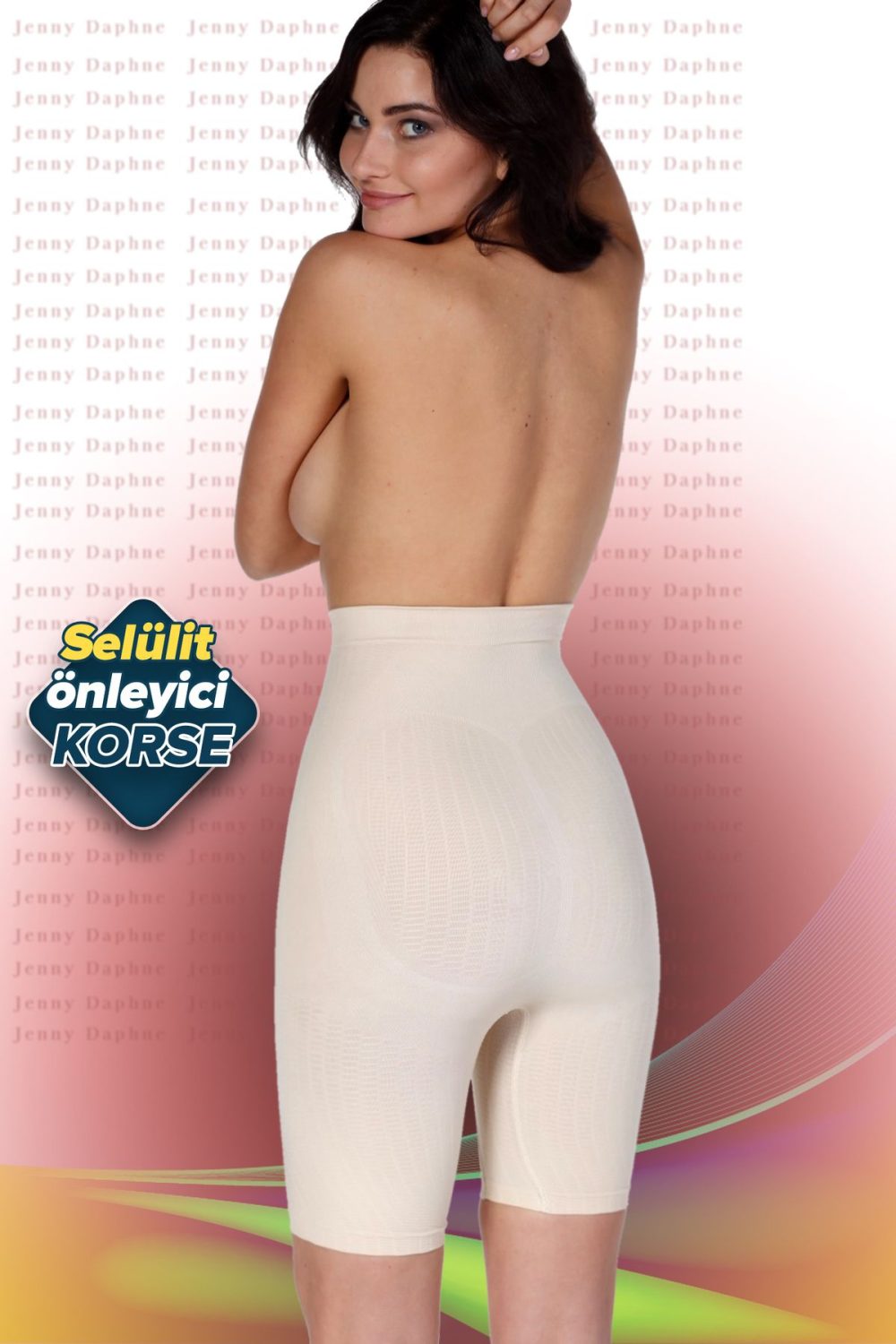 Doğum Sonrası Selülit Önleyici Toparlayıcı Paçalı Korse ANGEL-5006 - Görsel 2