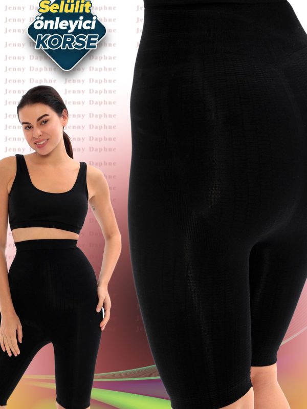 Doğum Sonrası Selülit Önleyici Toparlayıcı Paçalı Korse ANGEL-5006 - L