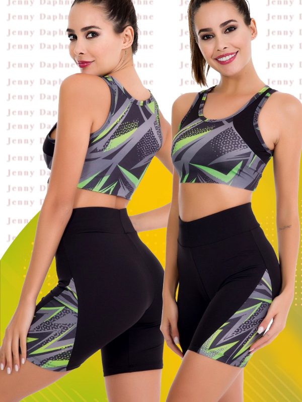 Sporcu Fitness Şort Tayt Büstiyer Takım 4014 - XL