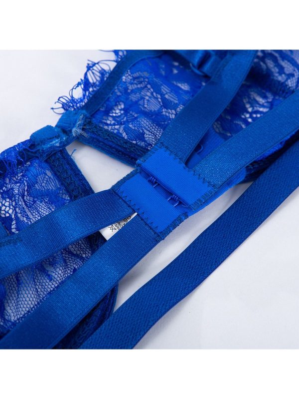 Stefani Bralet Çiçek Dantelli Balenli Sütyen Takımı + Süpriz Takı Hediyeli - Görsel 6