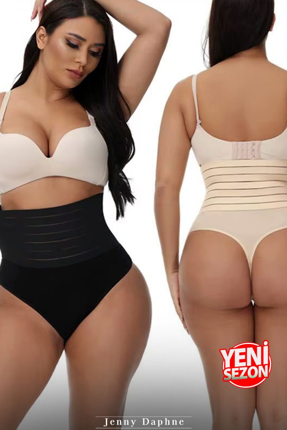 Toparlayıcı Sıkılaştırıcı String Korse Kemerli Korse String - Görsel 3